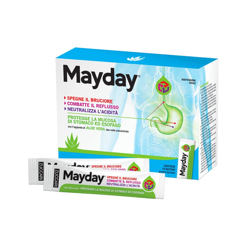 Mayday Sospensione Uso Orale Menta 24 Bustine 10ml-1