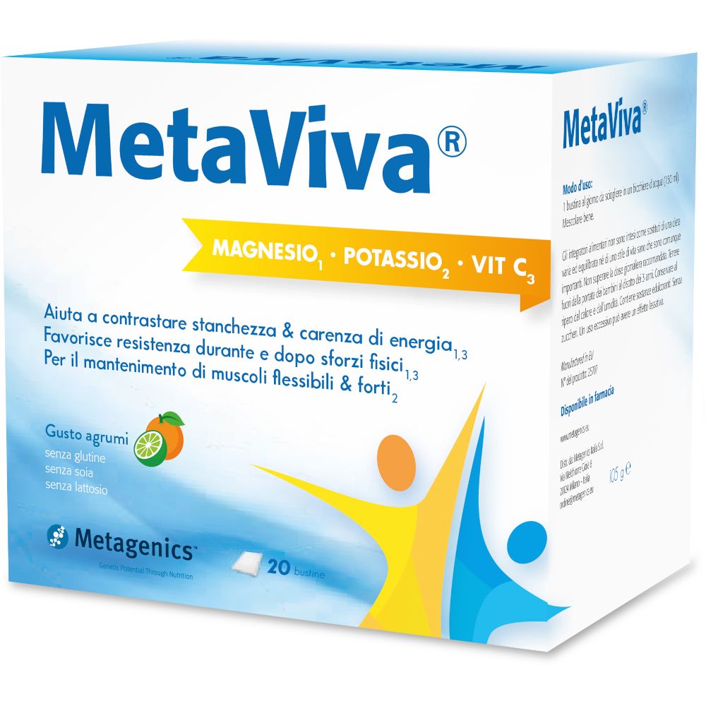 Metaviva Magnesio Potasio Vitamina C 20 Sobres-2