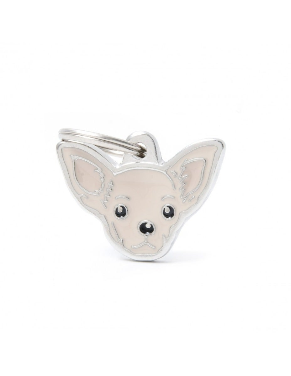 Medaglietta Per Cani Personalizzata Chihuahua Color Crema
