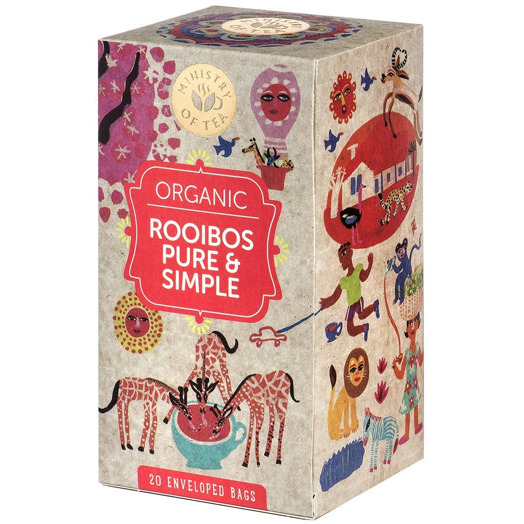 Ministry Of Tea Infuso Biologico Rooibos Puro 20 Filtri