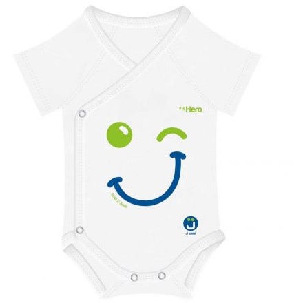 J Bimbi Body My Hero Bio Cotton 4 Season 44-62cm Wink&Smile Occhiolino