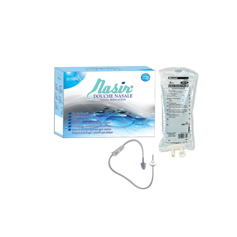 Nasir Ducha Nasal Con Solución Isotónica Fisiológica 6 Bolsas 500ml + 1 Blíster-1