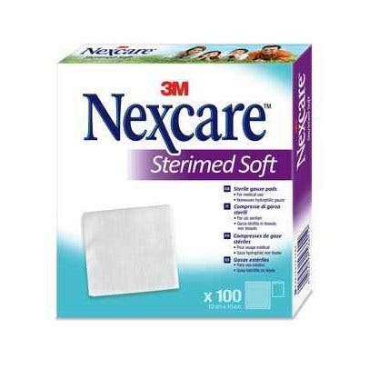 Nexcare Sterimed Gasa Comprimida Suave No Tejida Estéril Multilingue 10x10m 100 Piezas-1