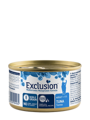 Exclusion Mediterraneo Monoprotein Noble Grain Húmedo para gatos adultos con atún, lata de 85 g