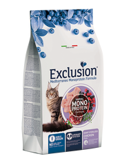 Exclusion Mediterraneo Monoprotein Noble Grain Giant Sterilized Cibo Secco Per Gatti Adulti 300g