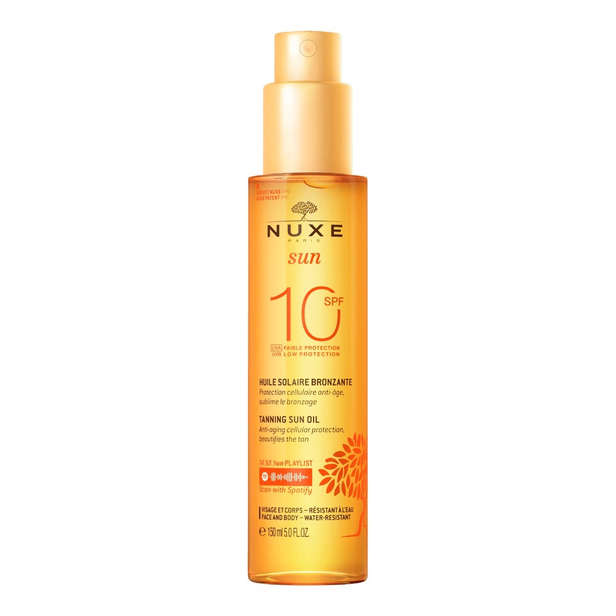 Nuxe Sun Aceite Solar Rostro Y Cuerpo SPF10 150ml-4