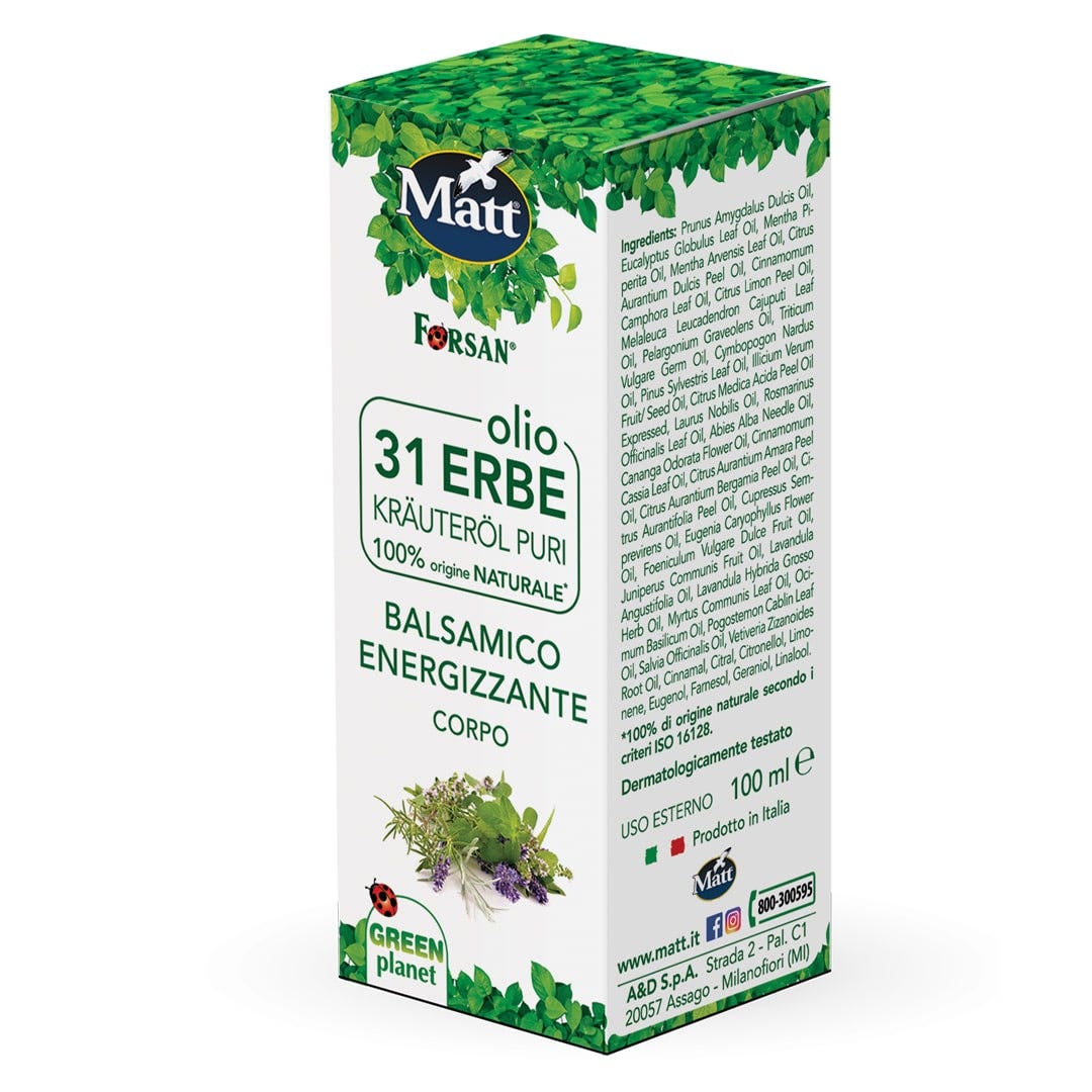 Matt Aceite Corporal 31 Hierbas Bálsamo Energizante 100 ml