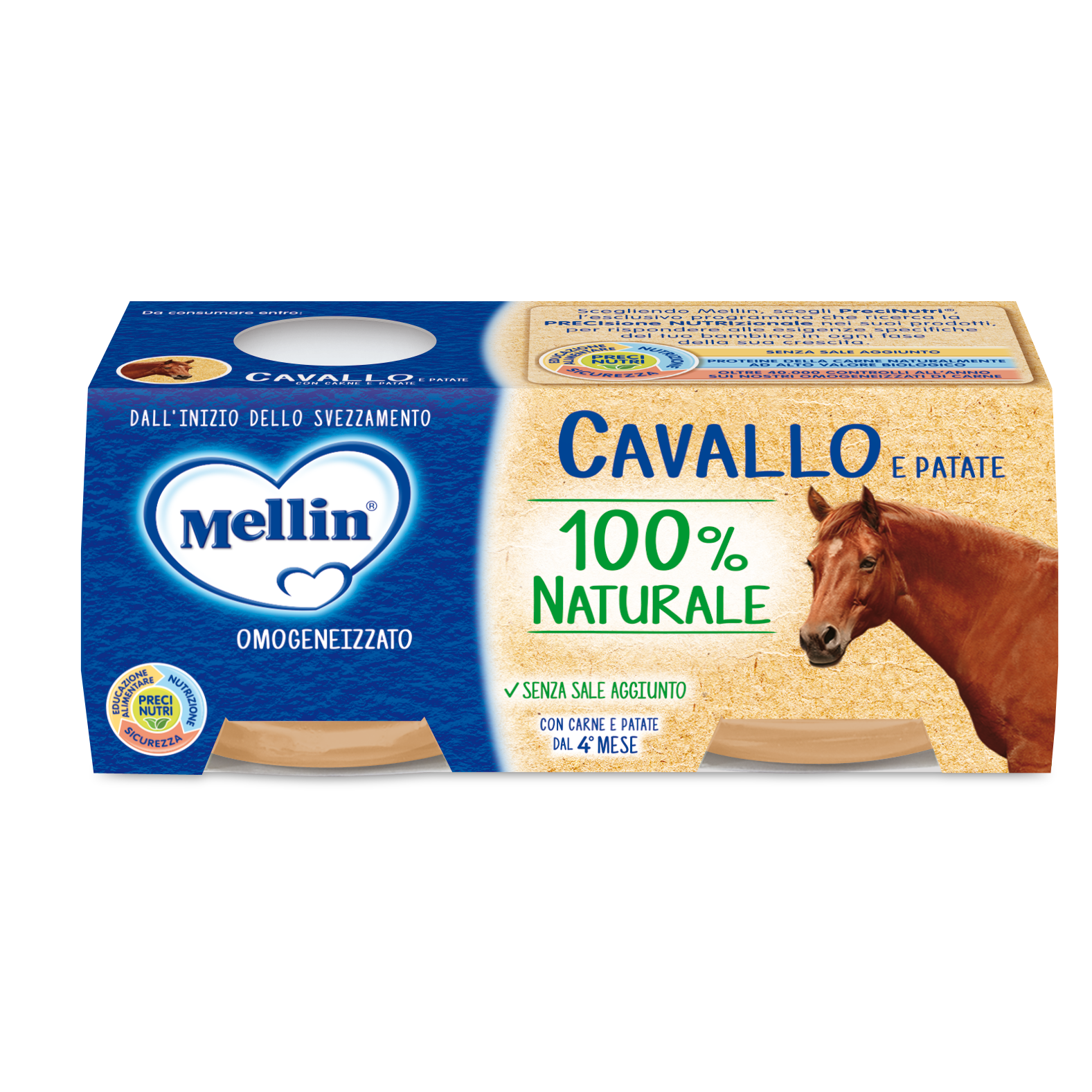 Caballo Mellin Homogeneizado y Patatas 2X80g-2