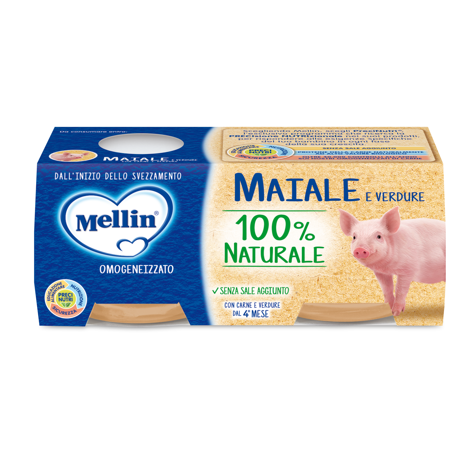 Mellin De Cerdo Homogeneizado Con Verduras 2 X 80g-2