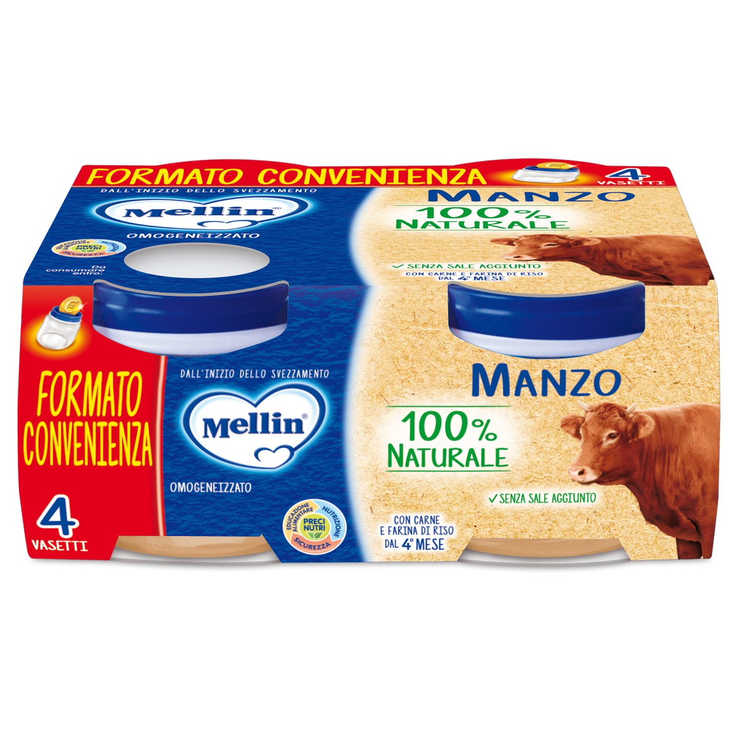 Ternera Homogeneizada Mellin 4X80g-2