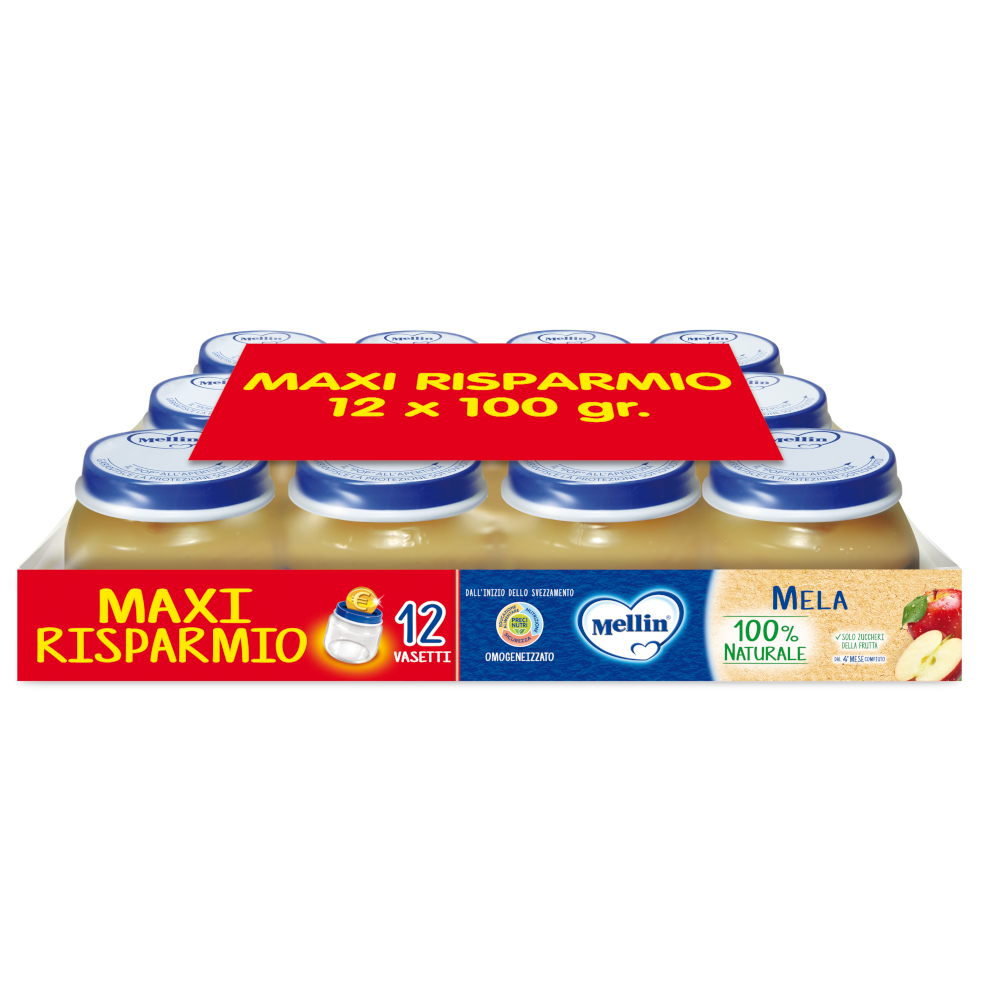 Manzana Mellin Homogeneizada 12x100g-2