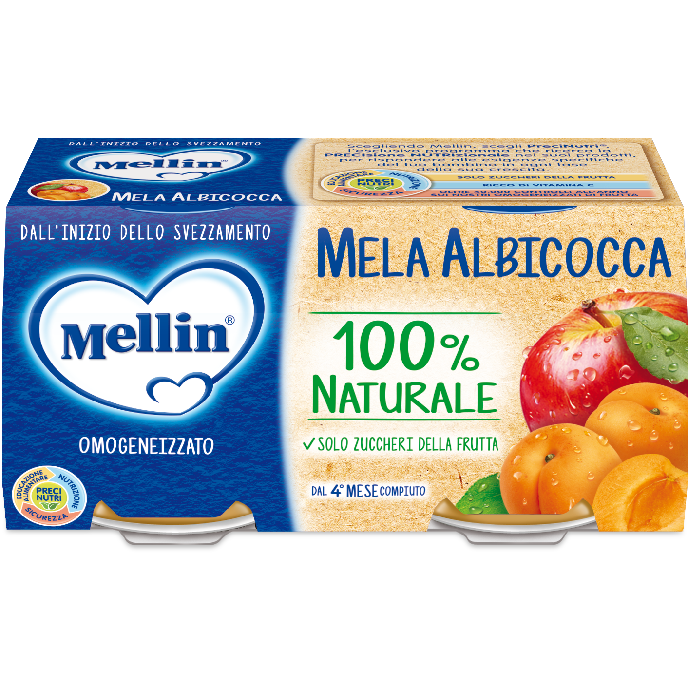 Albaricoque Homogeneizado Mellin 2x100g-2