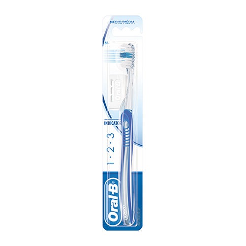Spazzolino Manuale Medio Oral-B 1 2 3 Indicator Misura 40-2