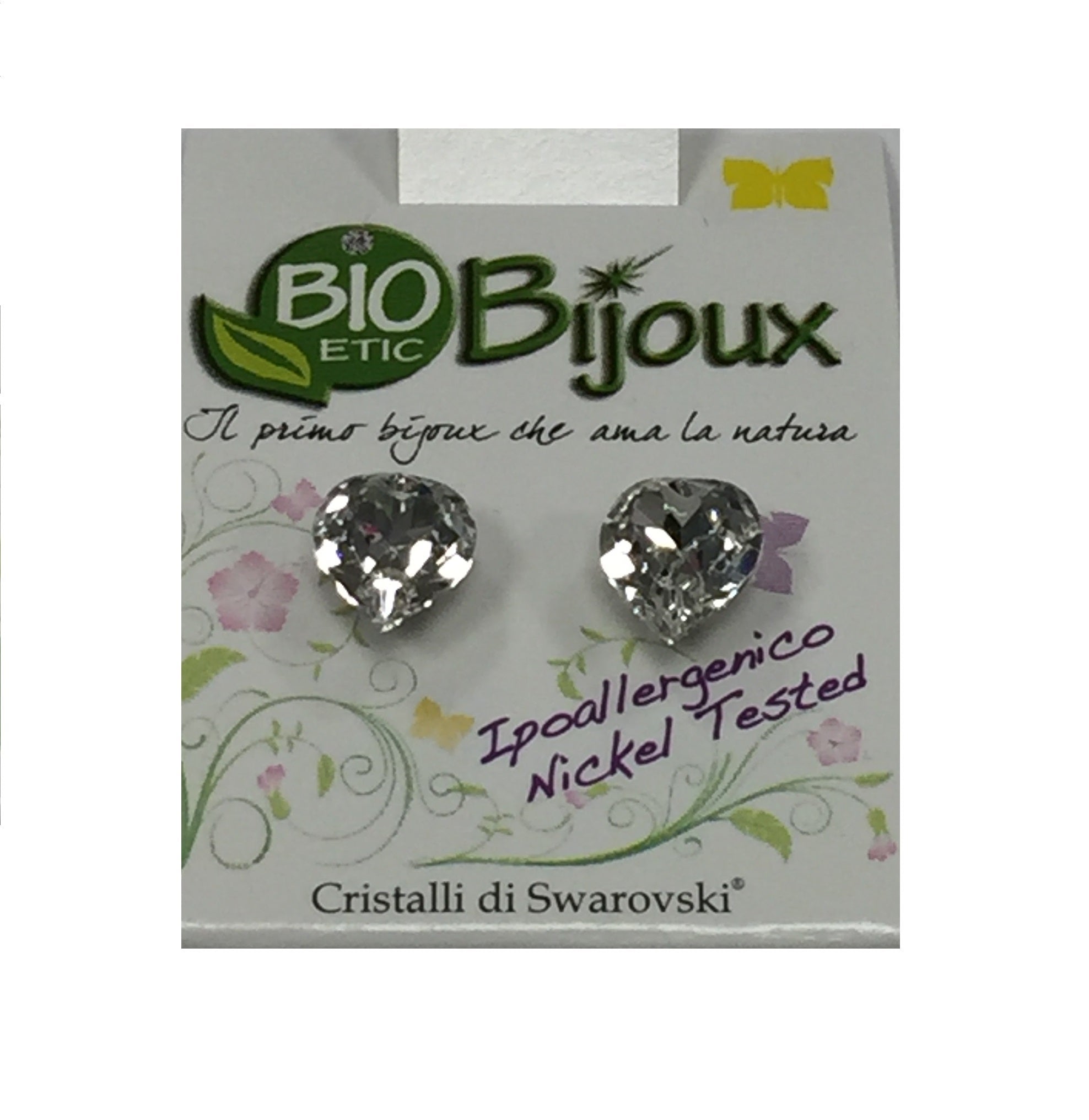 Bio Bijoux Pendiente Corazón 10mm Cristal-1