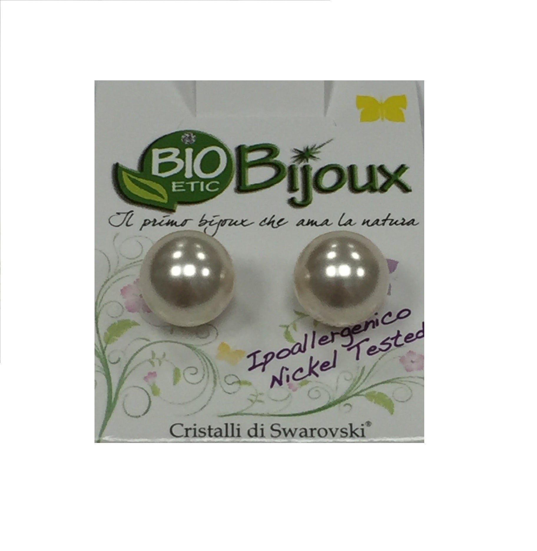 Pendientes Bio Bijoux Perla 10mm Crema Rosa-1