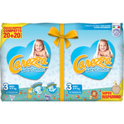 Pañales Carezza Baby Comfort Midi 4-9 kg, 40 unidades