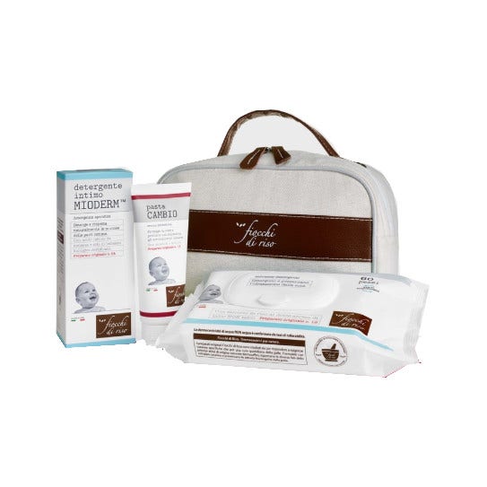 Caja para cambiar pañales con copos de arroz-1