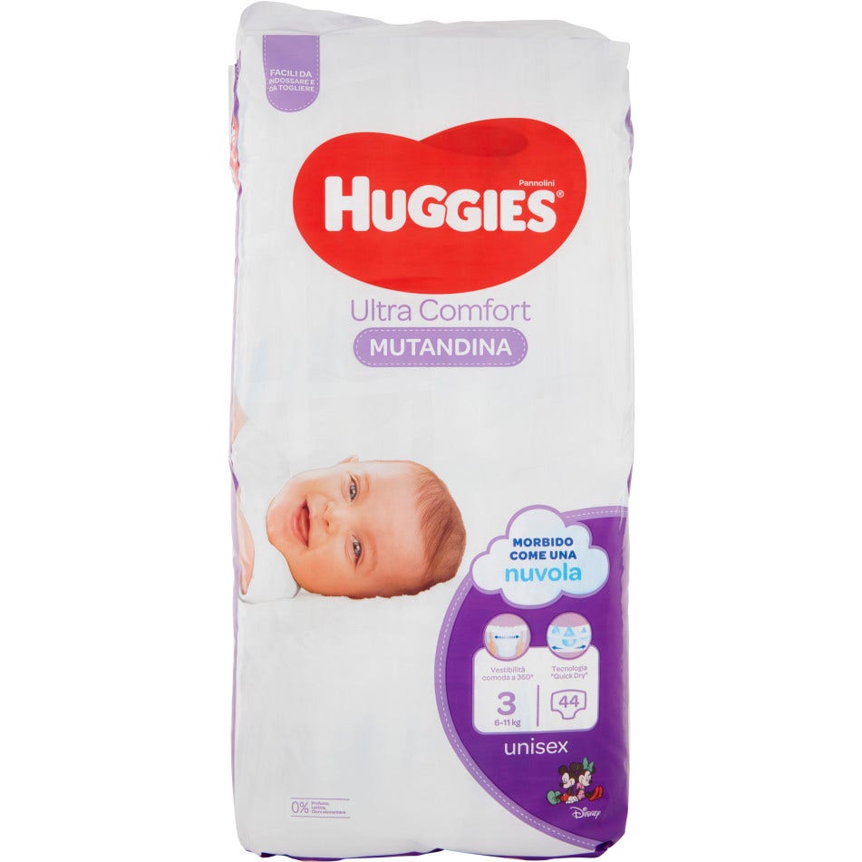 Huggies Ultra Comfort Pañales Braguitas Talla 3 44 Piezas-1