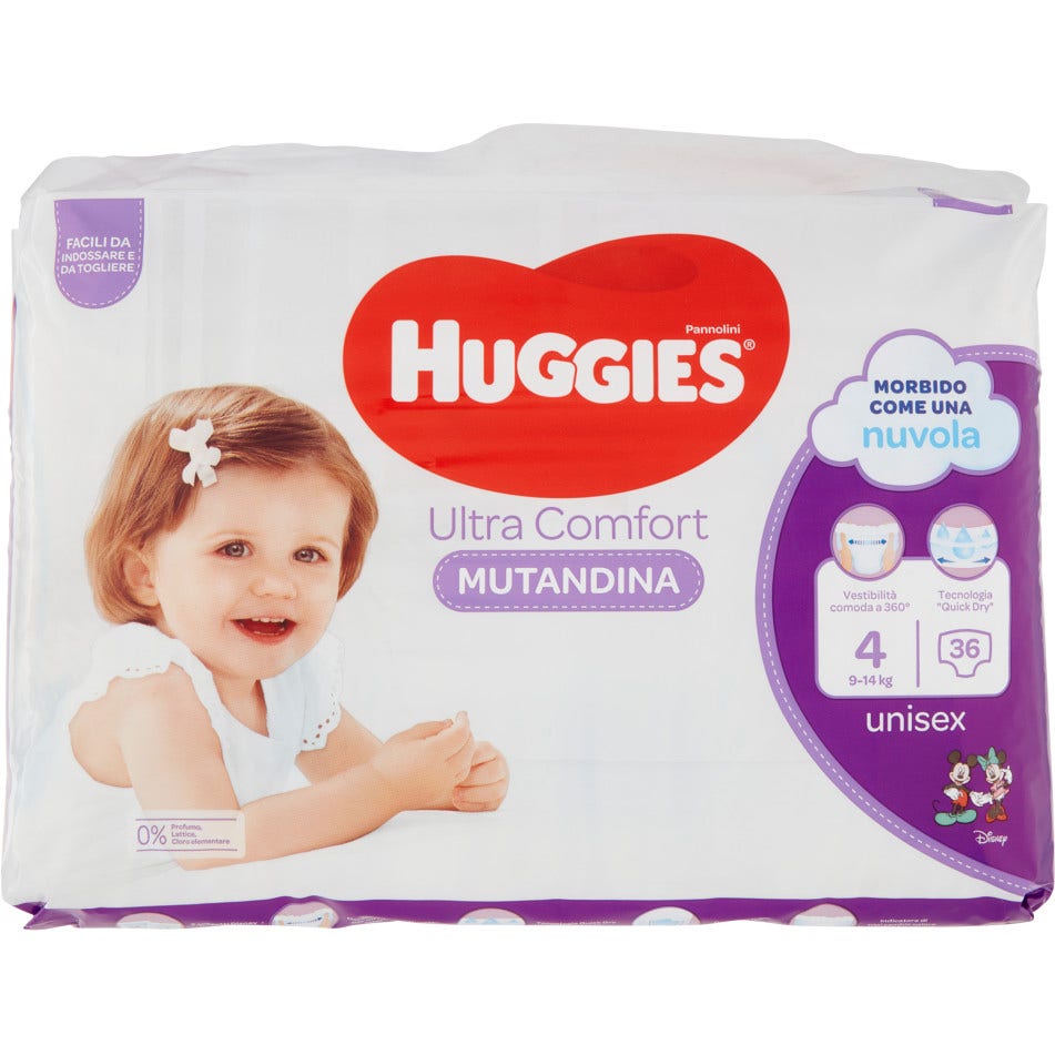 Huggies Ultra Comfort Pañales Bragas Talla 4 36 Piezas-1