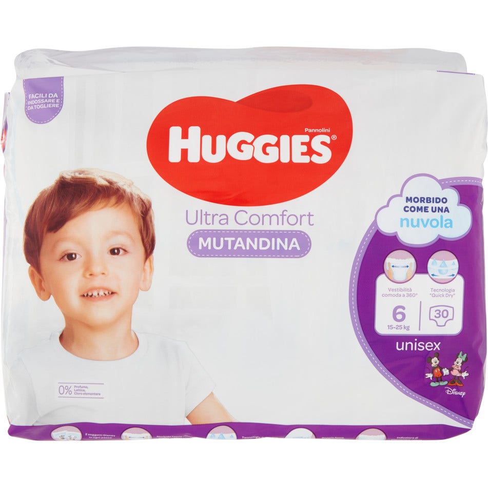 Huggies Ultra Comfort Pañales Braguitas Talla 6 30 Piezas-1