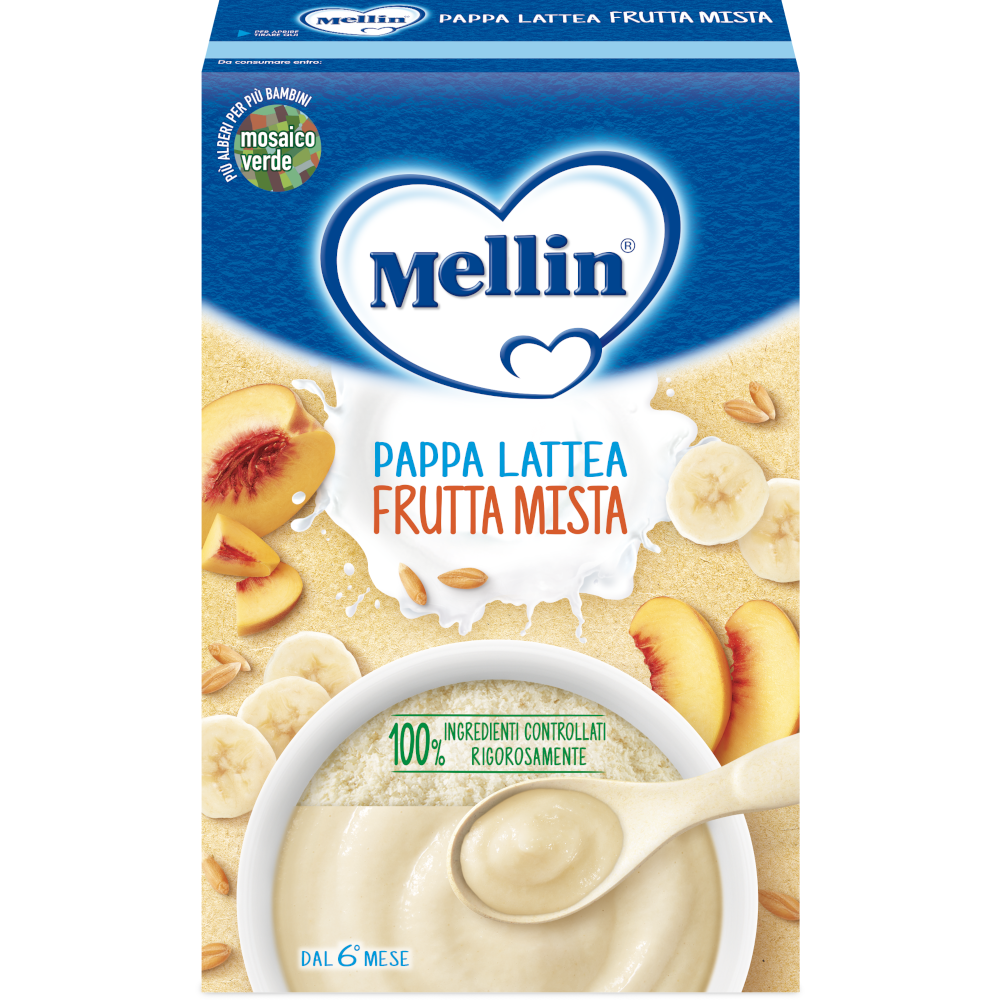 Mellin Pappa Lattea Frutta Mista 250g-2