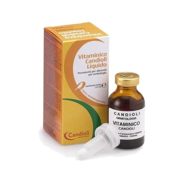 Candioli Vitamina Líquida Pienso Complementario Para Pjaros 20ml-2