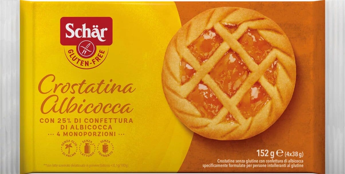 Schar Tarta De Albaricoque Sin Gluten 4 Raciones Individuales x 38g-1