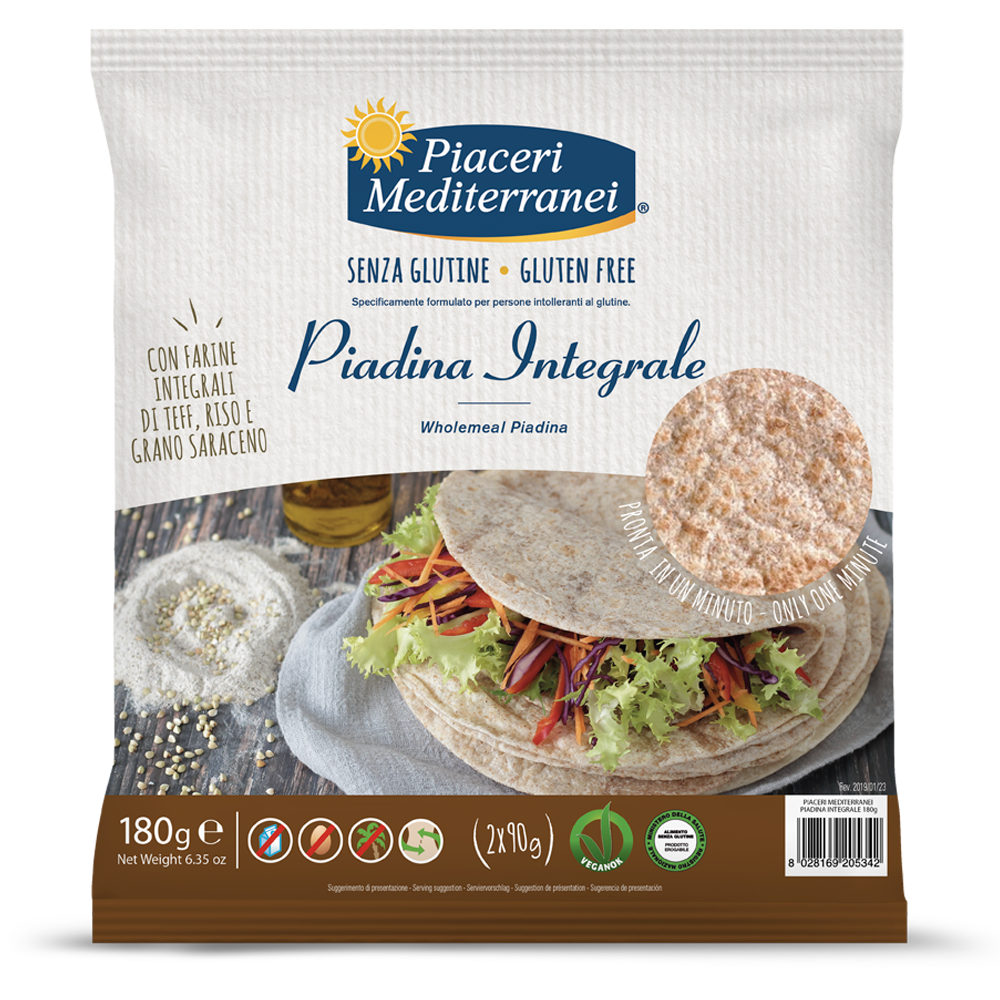 Piaceri Mediterranei Piadina Integral 180g-2