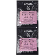 Apivita Express Beauty Mascarilla Limpiadora Arcilla Rosa 2x8ml-2