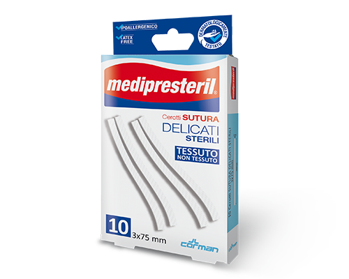 Medipresteril Parches De Sutura Delicados 3x75mm 10 Piezas-3
