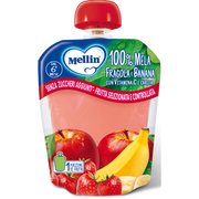 Mellin Bolsita Manzana Fresa Plátano Zanahoria 90g 6Mesi+-2