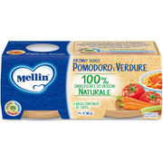 Mellin Primo Salsa Tomate Verduras 8M + 2x80g-2