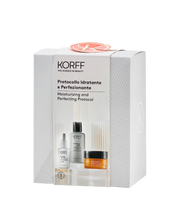 Korff Cofanetto Idratante Perfezionante Soluzione Esfoliante 100ml + Siero Viso 30ml + Crema Viso 50ml