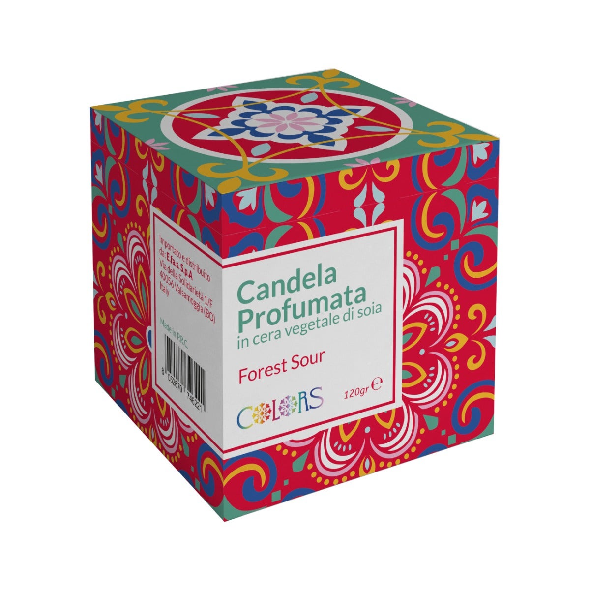 Le Maioliche Candela Fire Red 1 Pezzo