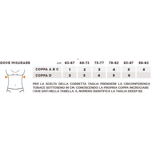 Reggiseno Posturale Sportivo Ekeep B2 Active Bra Taglia 4 Nero