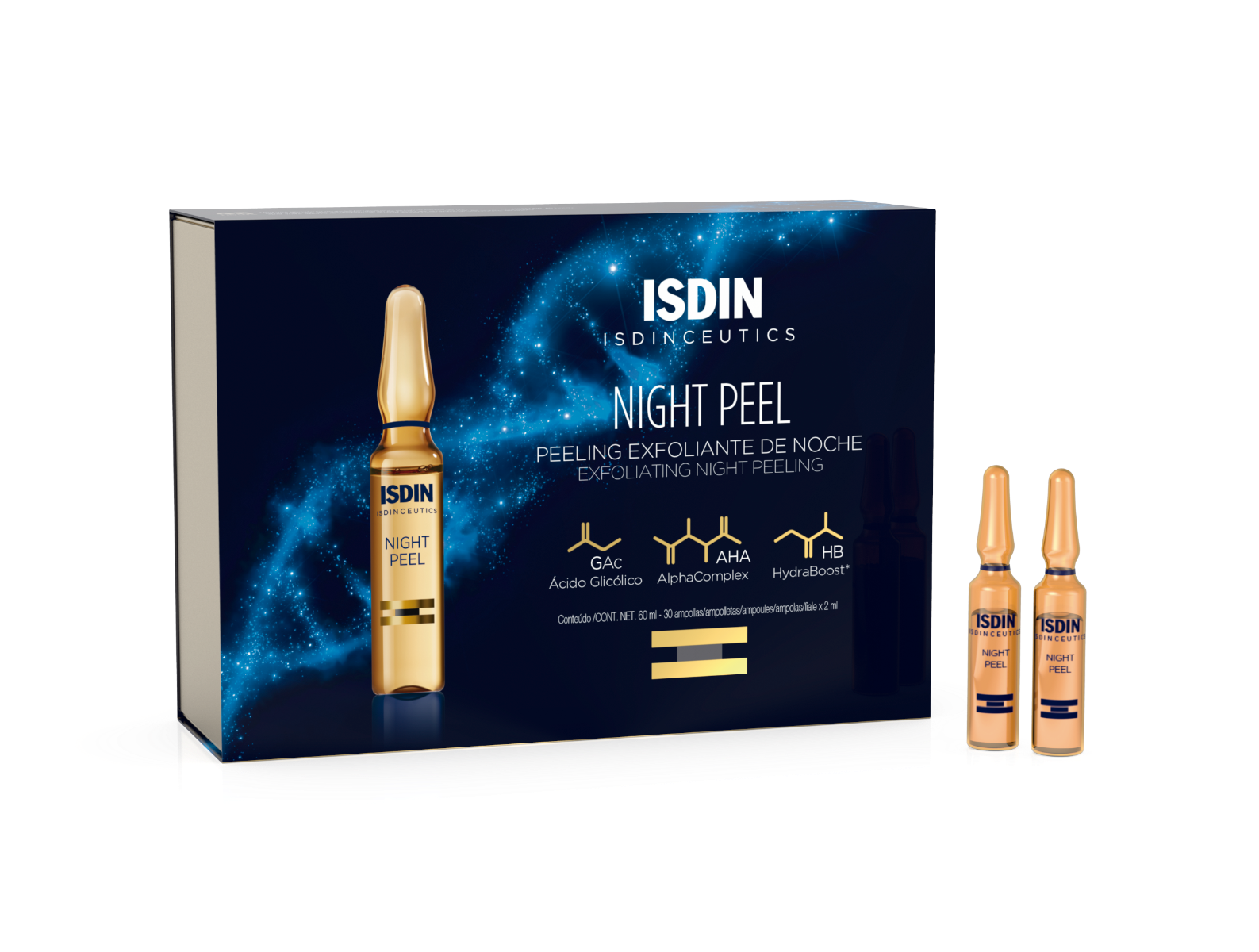 Isdin Isdinceutics Night Peel Rostro 30 Ampollas-2