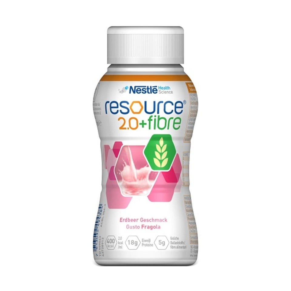 Nestlè Resource 2.0 + Fibra Sabor Fresa 200ml-2