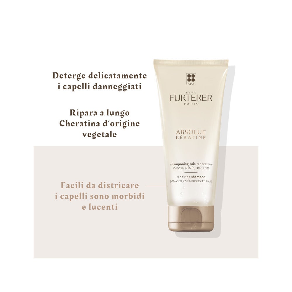 René Furterer Absolue Keratine Shampoo Ristrutturante Capelli Danneggiati E Fragilizzati 200ml
