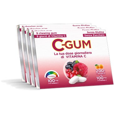 C Gum Frutti Rossi Integratore 36 Gomme