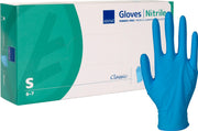 Abena Guante de nitrilo sin polvo azul talla S 100 unidades