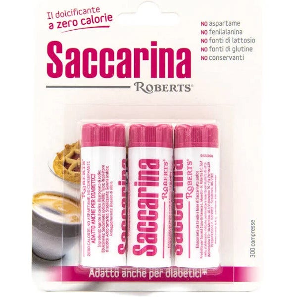 Saccarina Roberts 300 Compresse 3 Tubi-2