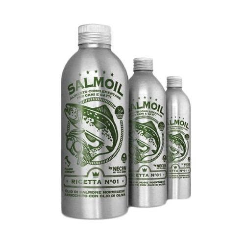 Necon New Wellness Alimento Complementario Salmoil Receta 1 Perros / Gatos 250ml-1