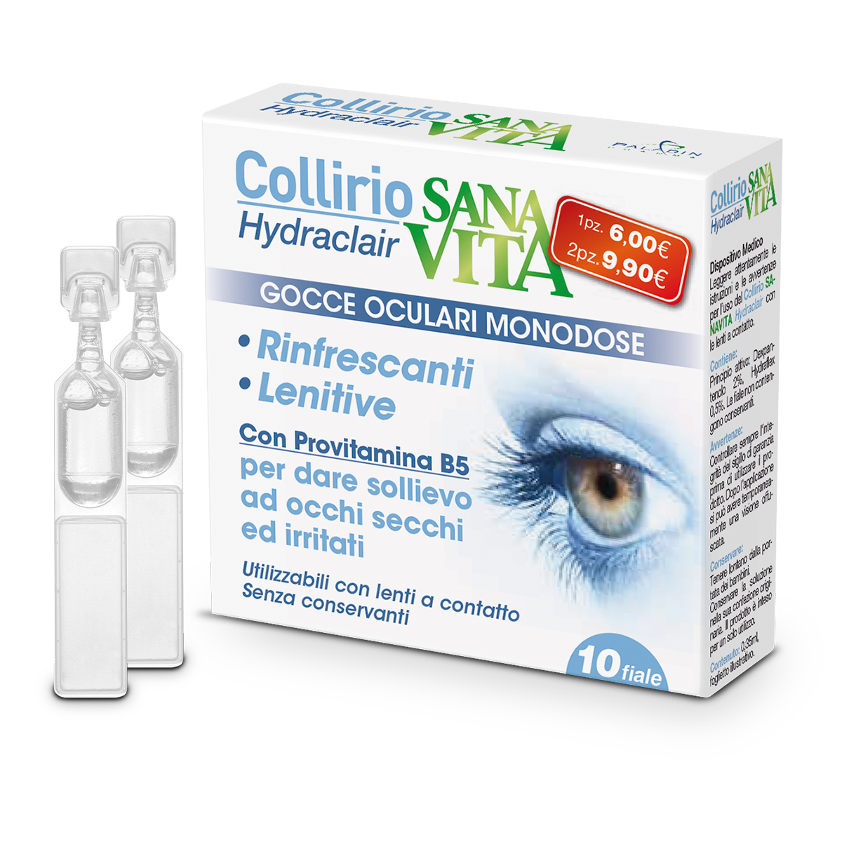 Sanavita Colirio monodosis 10 viales monodosis