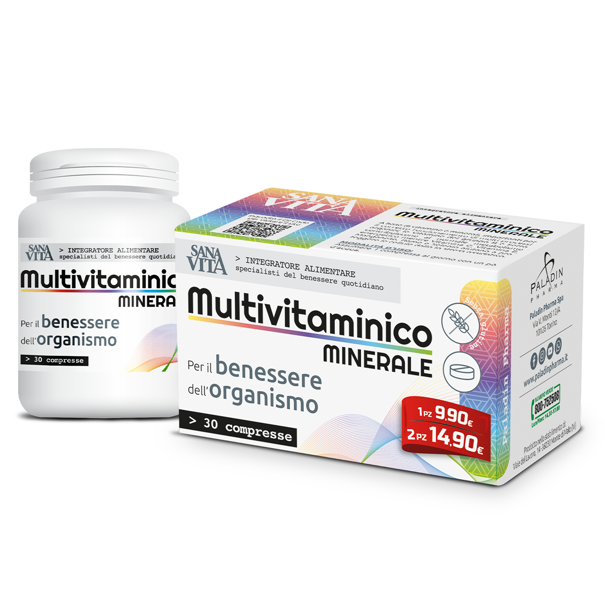 Sanavita Multivitamin Mineral 30 Comprimidos-3