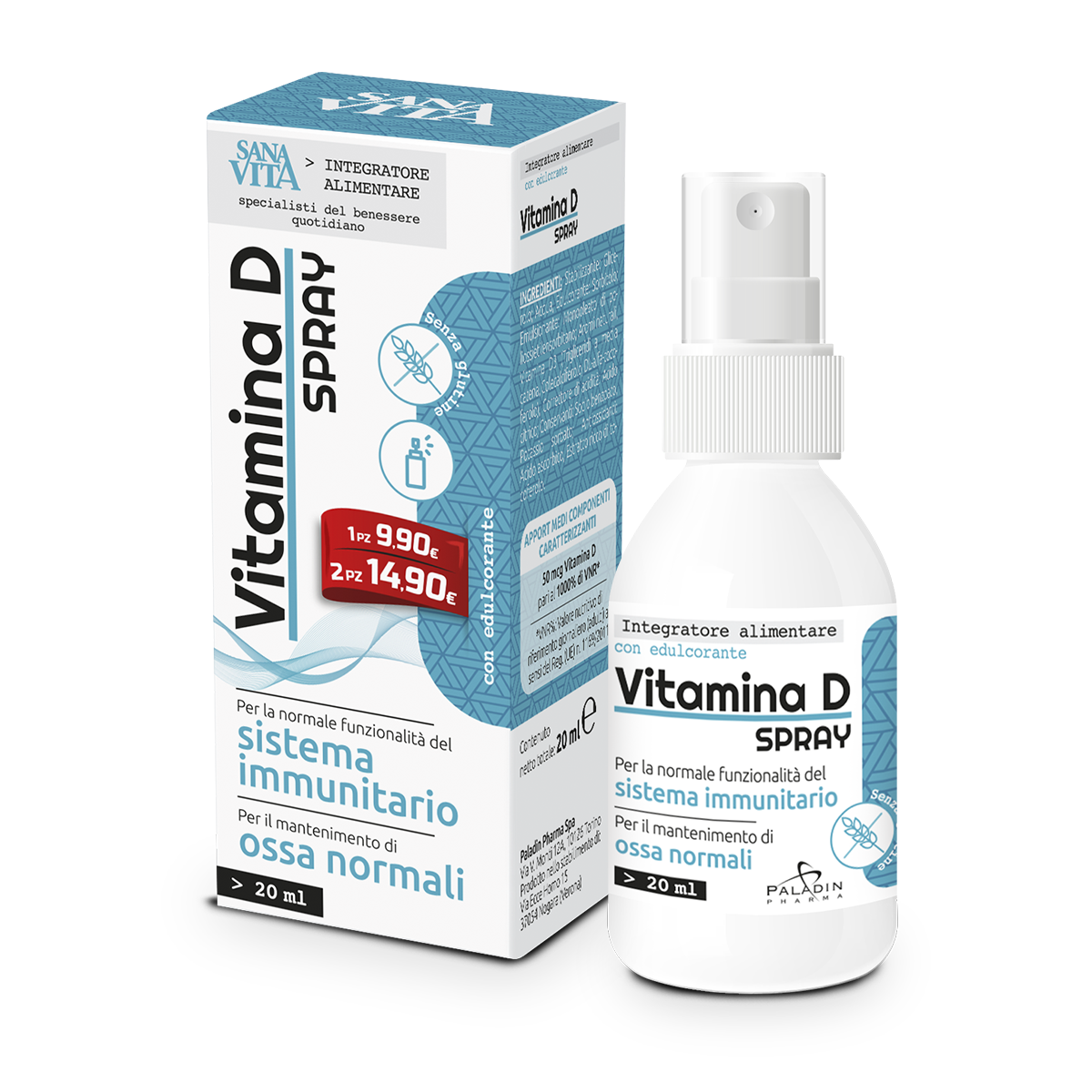 Sanavita Vitamina D Spray 20 ml