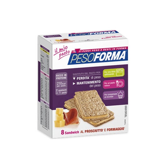 Pesoforma Sándwich Jamón Queso 8 Piezas-2