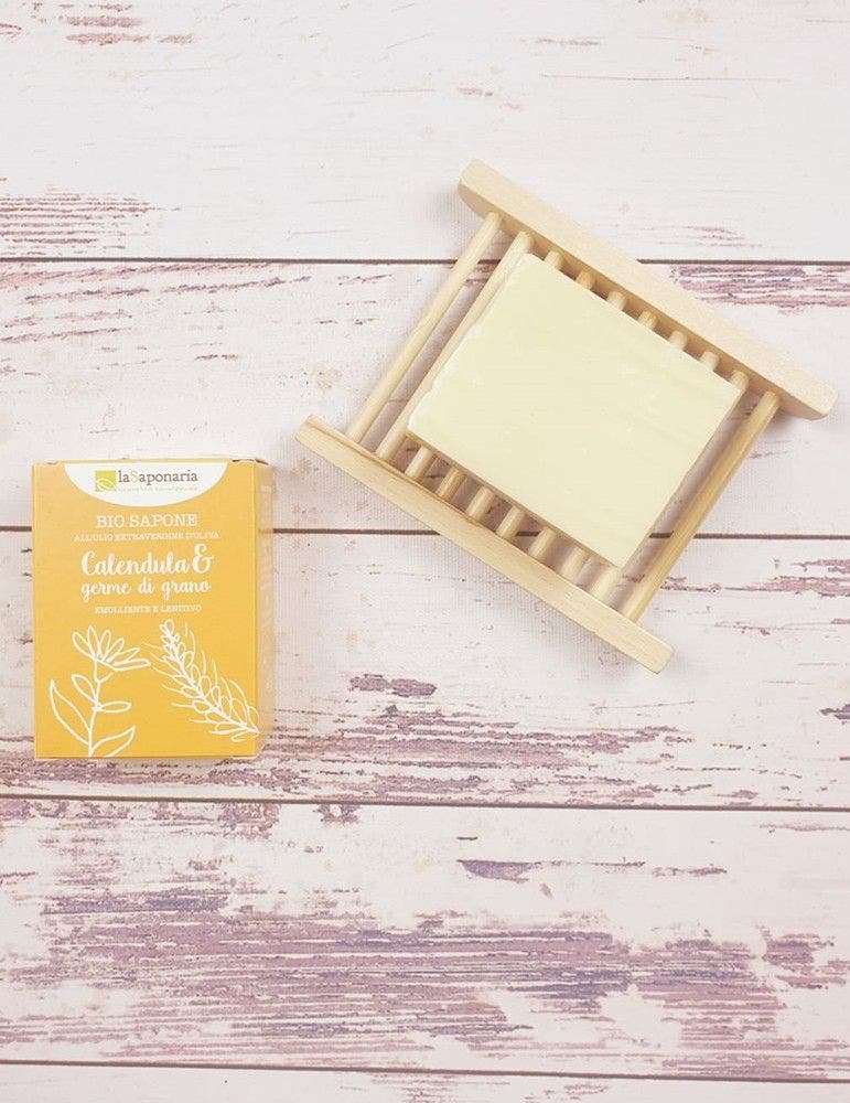 La Saponaria Jabón Bio Caléndula / Germen de Trigo 100g-2