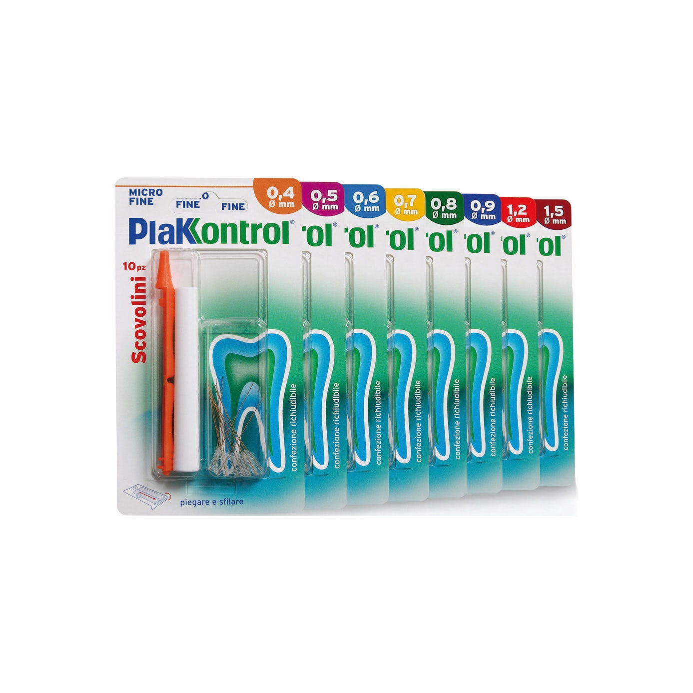 Plakkontrol Scovolino 1,5mm 6 Pezzi-2