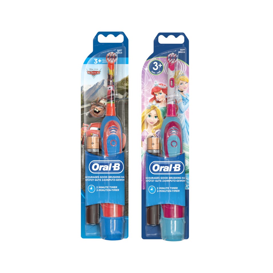 Oral-B Stages Power Batería Cepillo De Dientes Niños Princesas O Personajes De Disney Cars-3