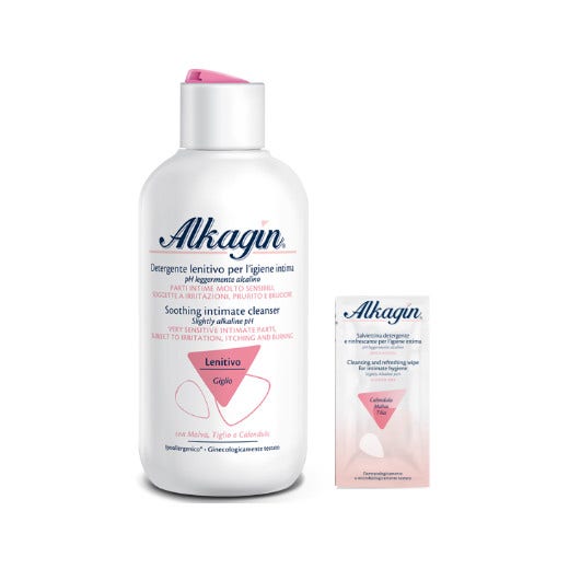 Alkagin Limpiador Calmante PH 7 250ml + 5 Unidades Toallitas-3